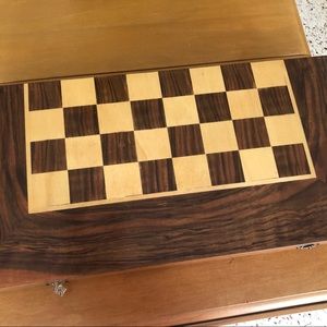 Beautiful wood game board Checkers, Chess, Backgammon